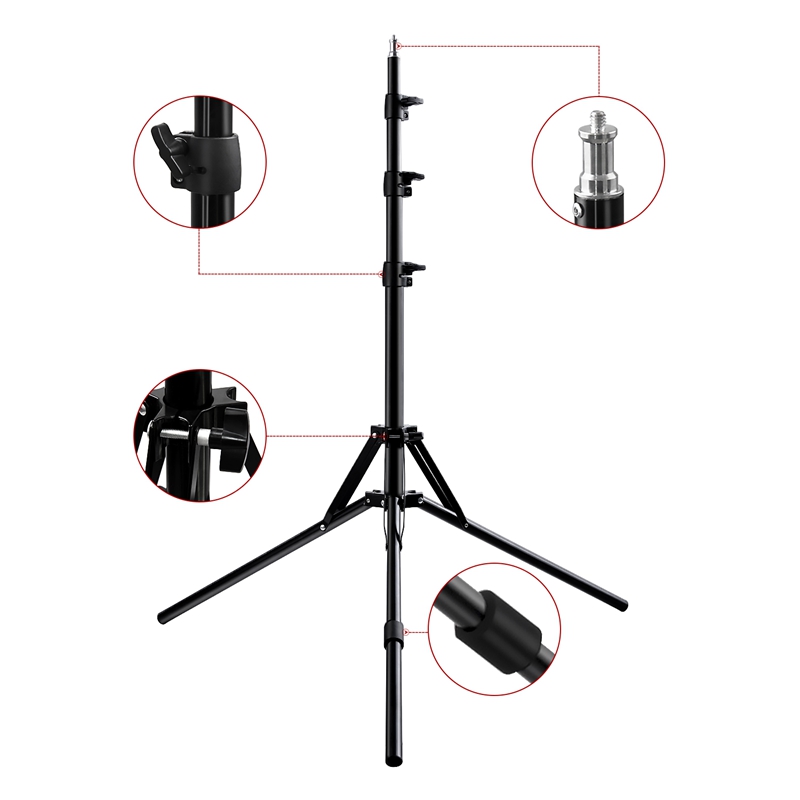 FOSOTO TL-1200S Dimmable 3200K-5500K Photography Makeup 6 Tubes Eyes Star 336 LED Video Photo Ring Light Lamp with Tripod For advertisement photography, shooting video