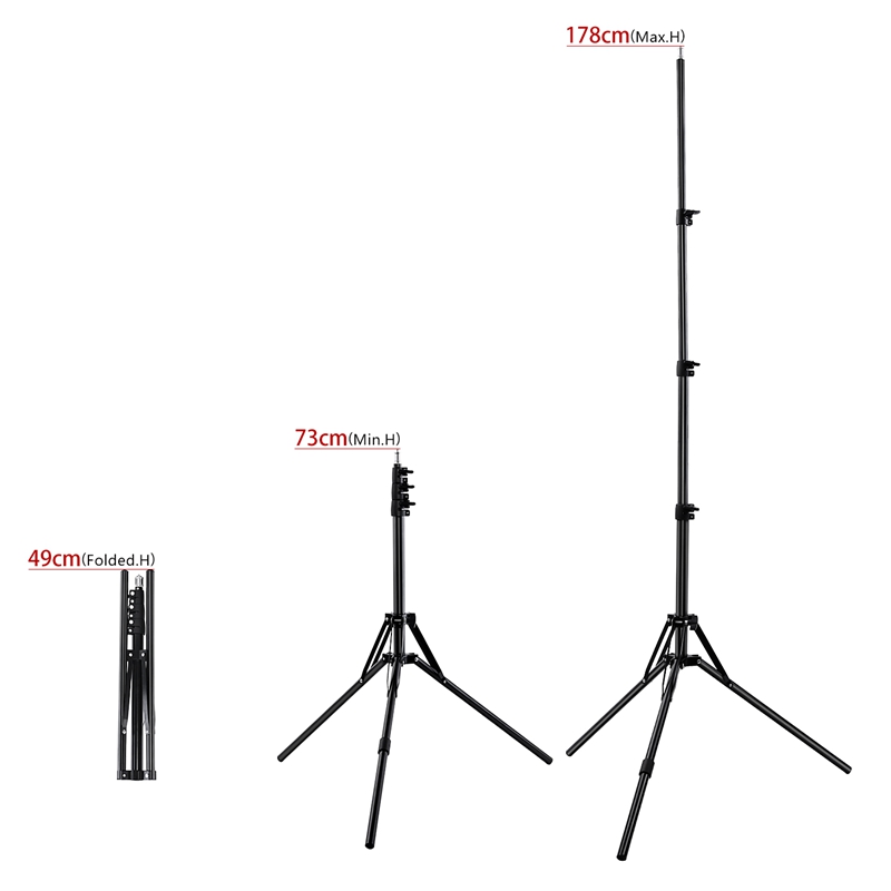 FOSOTO TL-1200S Dimmable 3200K-5500K Photography Makeup 6 Tubes Eyes Star 336 LED Video Photo Ring Light Lamp with Tripod For advertisement photography, shooting video