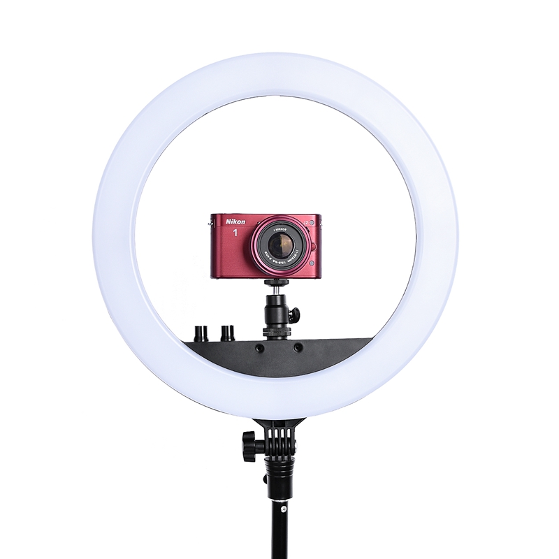 FOSOTO RL-12 240 Camera Photo Studio Phone Video 30W LED Ring Light 3200K-5500K Photography Dimmable Ring Lamp With Tripod