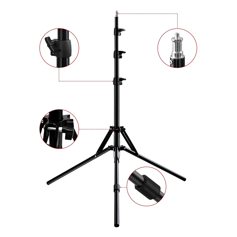 FOSOTO FS-480 II LED Ring light Kit with Tripod Stand for YouTube Video and Makeup, Mini LED Camera Light with Cell Phone Holder Desktop LED Lamp