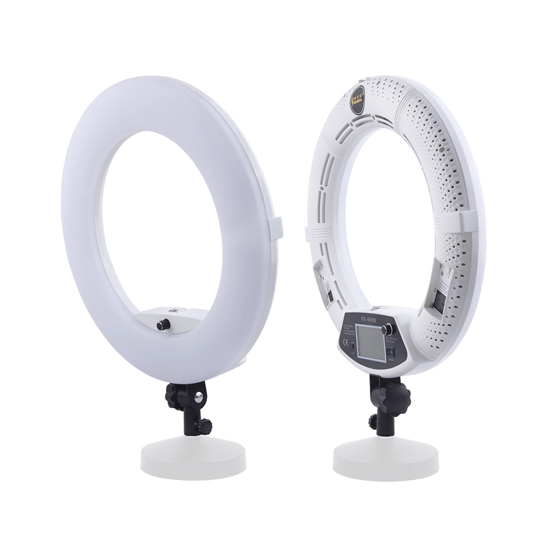 FOSOTO FE480II Bicolor Dimmable 96W LED Ring Light Makeup Lighting With Stand Remote Control For Youtube/ Photography/ Photo/ Studio