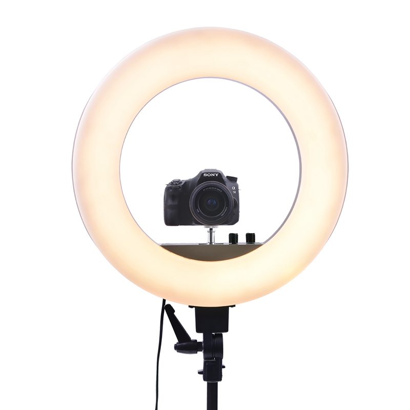 FOSOTO CY-R50L 18inch photographic lighting 480pcs led 3200K-5500K Dimmable 55W Ring Light Lamp