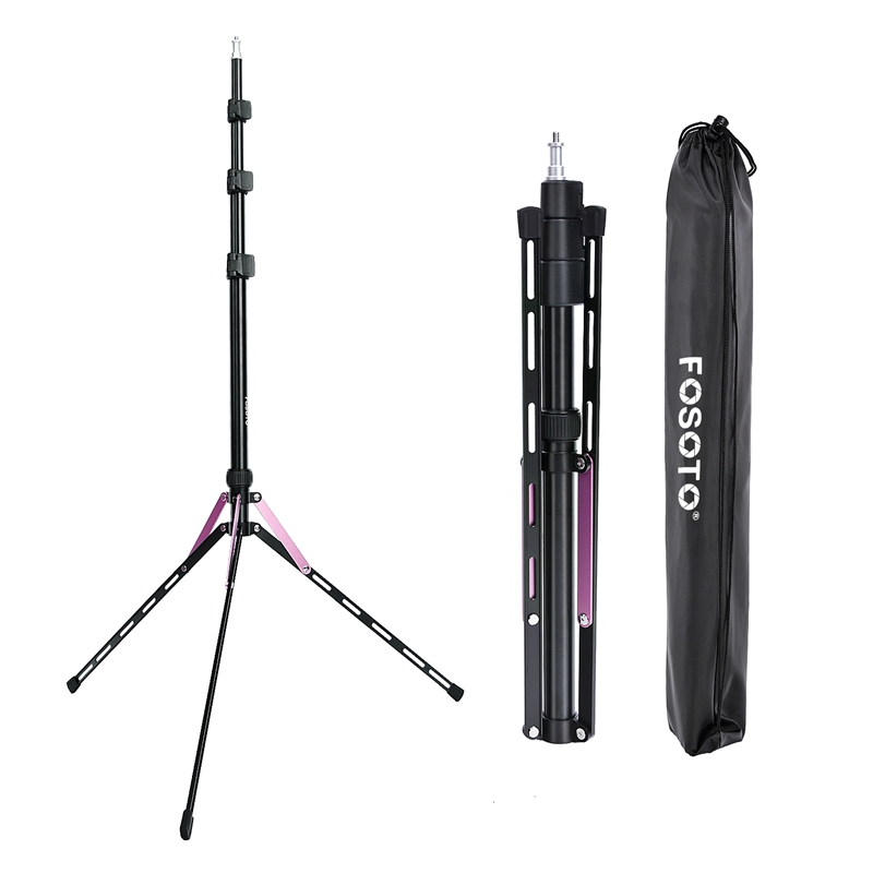 Fosoto FT-190 Purple Led Tripod Light Stand For Camera Phone Photographic Lighting Flash Umbrellas Reflector