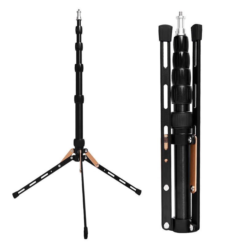 FOSOTO FT-140 Portable Light Stand 123cm Tripod For Camera Phone Photographic Lighting Flash Umbrellas Reflector Photo Studio