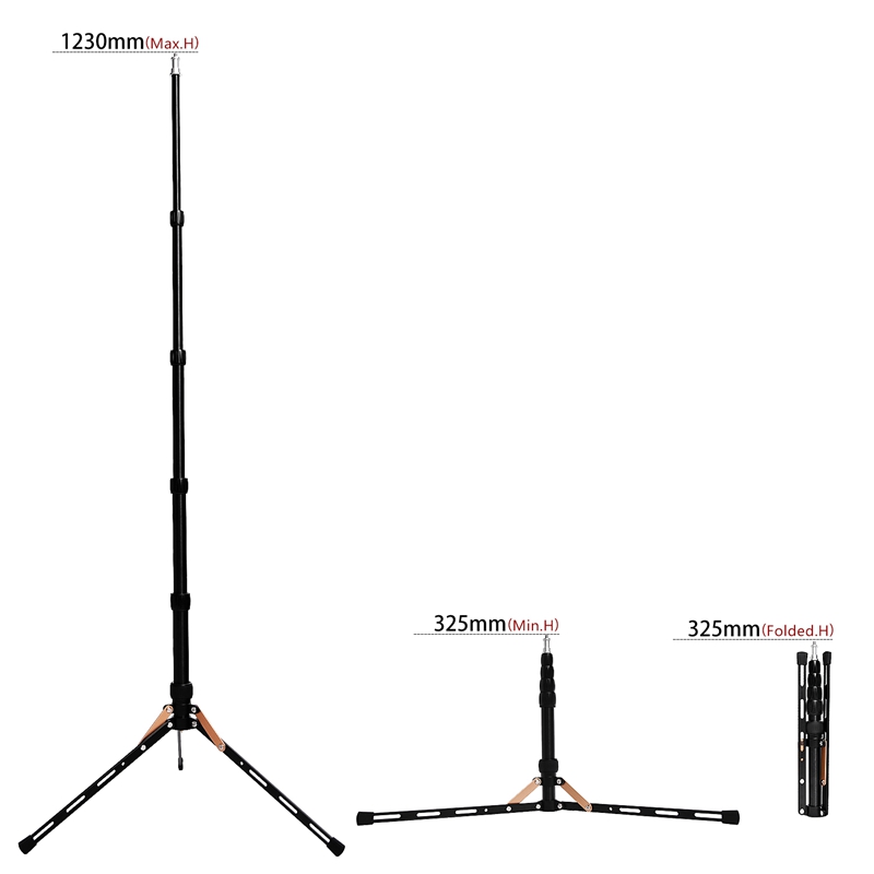 FOSOTO FT-140 Portable Light Stand 123cm Tripod For Camera Phone Photographic Lighting Flash Umbrellas Reflector Photo Studio