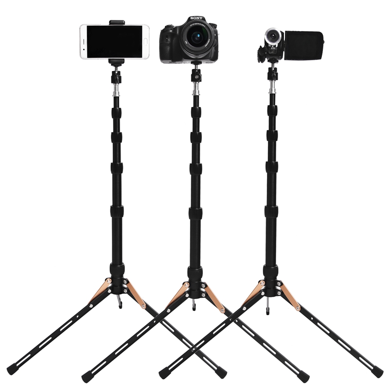 FOSOTO FT-140 Portable Light Stand 123cm Tripod For Camera Phone Photographic Lighting Flash Umbrellas Reflector Photo Studio