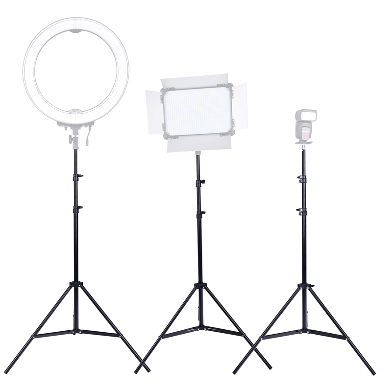 FOSOTO 200CM Tripod Light Stand Softbox Umbrella Light Stand Tripod For Photo Studio Ring Photographic Lighting Flash Umbrellas