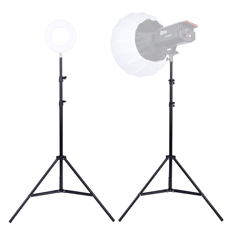 FOSOTO 200CM Tripod Light Stand Softbox Umbrella Light Stand Tripod For Photo Studio Ring Photographic Lighting Flash Umbrellas