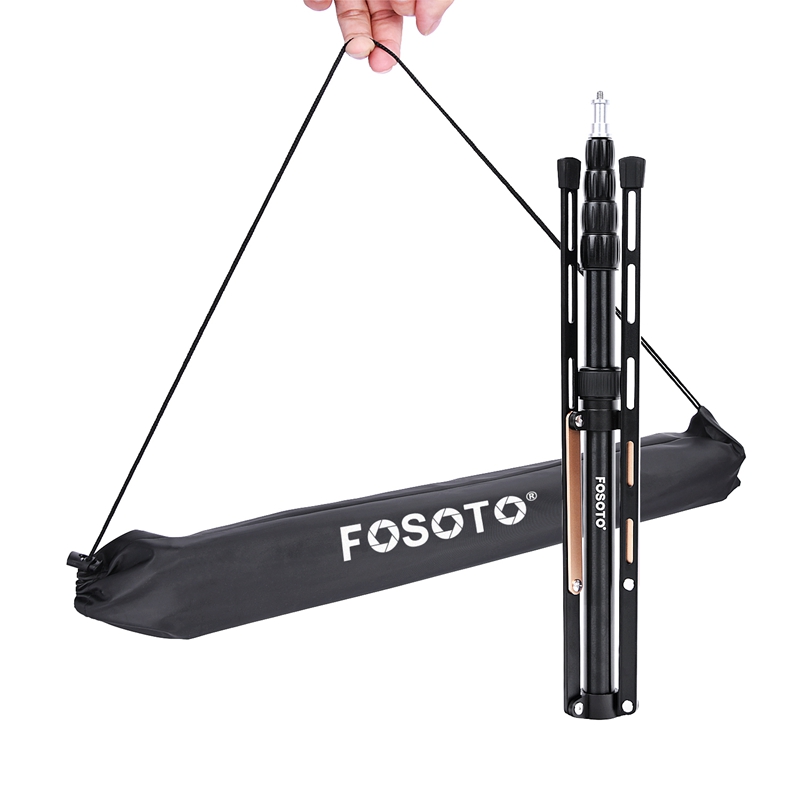 Fosoto FT-190B 2.2m Gold Led Light Tripod Stand with Bag Head Softbox  For Photographic Lighting Flash Umbrellas Reflector