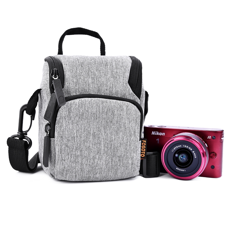 FOSOTO R2 Fashion Waterproof DSLR Camera Bag Shoulder Bags Case With Strap For Canon Eos Nikon Sony FujiFilm Olympus Camera