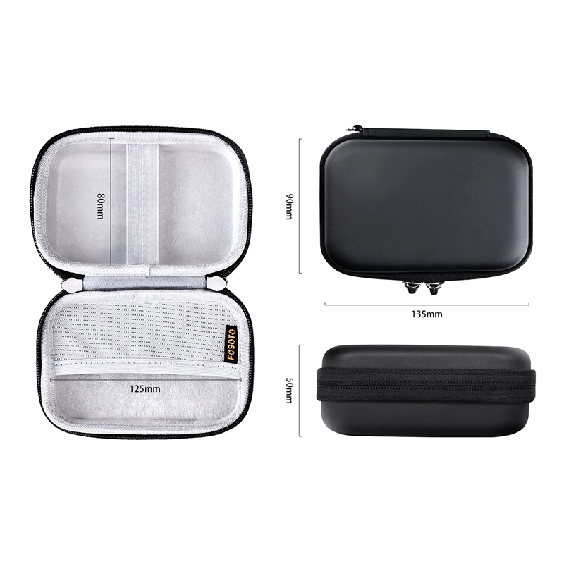 FOSOTO HP-01 Portable Case Shell Cover Travel Carrying Storage Bag For Polaroid ZIP Mobile Printer HP Sprocket Portable Photo Printer