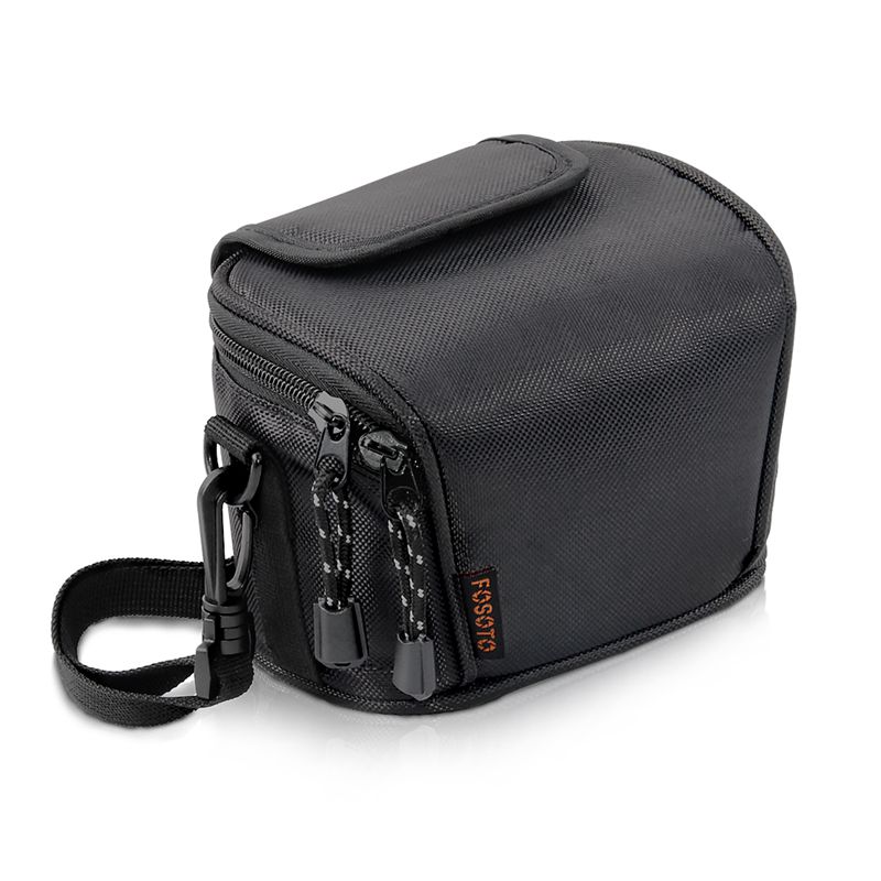 FOSOTO WI Snug Fit Black Camera Case Compatible for Canon PowerShot ELPH 180 190 360 HS SX620 A2300 IXUS 285 180 G9X Mark II,Sony Cyber-Shot DSC-W830 W810 W800 WX220 HX80 HX90,Nikon Coolpix A10 S7000 W100