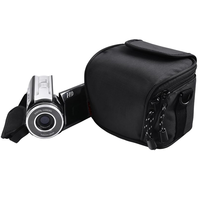 FOSOTO WI Snug Fit Black Camera Case Compatible for Canon PowerShot ELPH 180 190 360 HS SX620 A2300 IXUS 285 180 G9X Mark II,Sony Cyber-Shot DSC-W830 W810 W800 WX220 HX80 HX90,Nikon Coolpix A10 S7000 W100