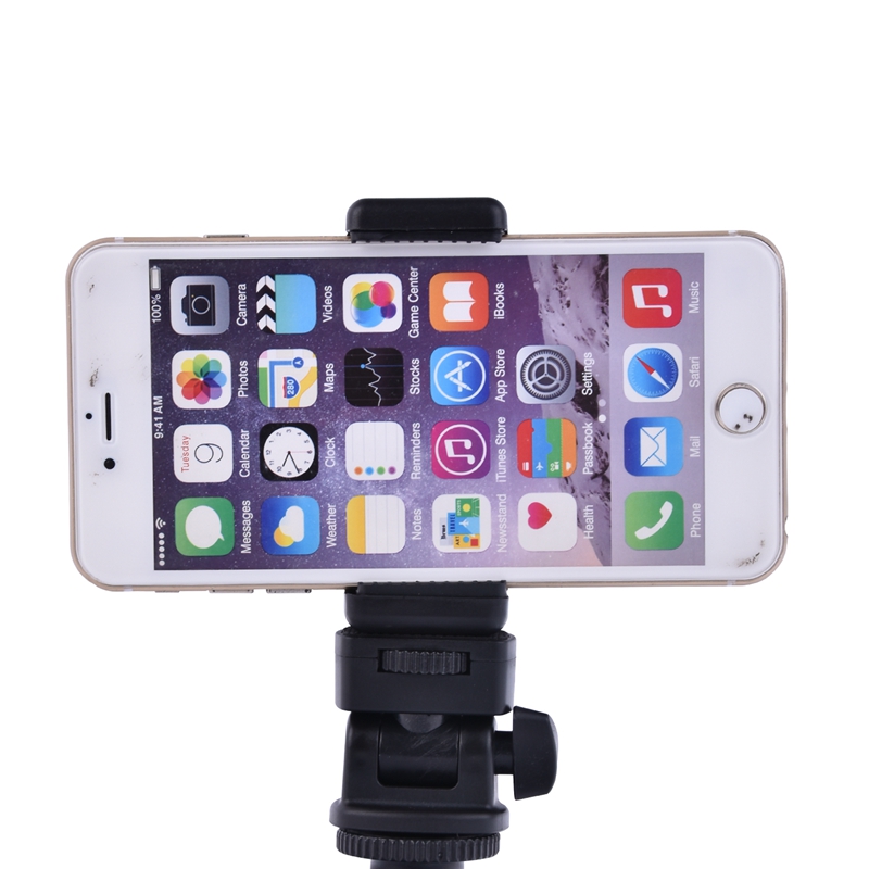 FOSOTO holder L Adjustable Phone Holder Smartphone Clip For Smartphone Camera Tripod Stand Mount Adapter Monopod