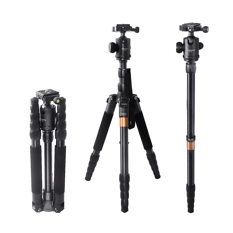 FOSOTO F-666 Professional Portable Travel Digital DSLR Camera Monopod tripod Stand with Phone Holder For Canon Nikon DSLR DV Phone