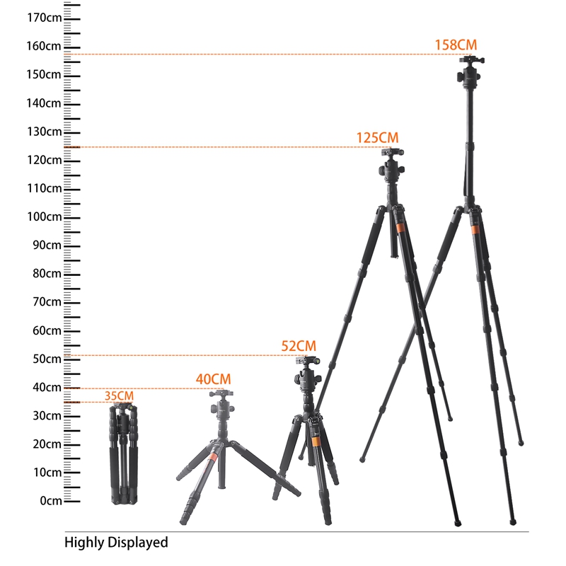 FOSOTO F-666 Professional Portable Travel Digital DSLR Camera Monopod tripod Stand with Phone Holder For Canon Nikon DSLR DV Phone