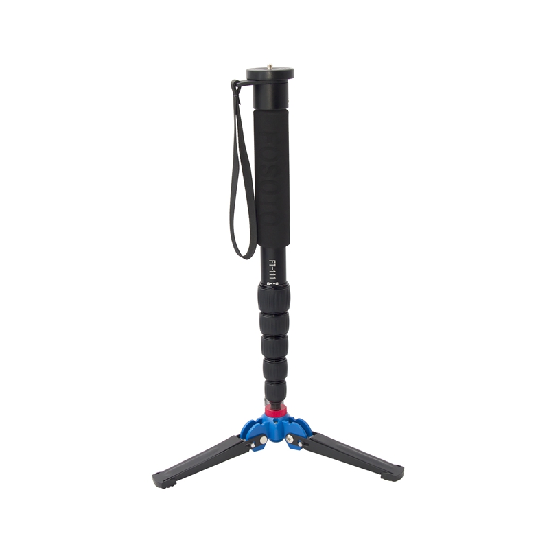 FOSOTO M-1 Hydraulic Universal Three Feet Support Stand for Monopod with 3/8