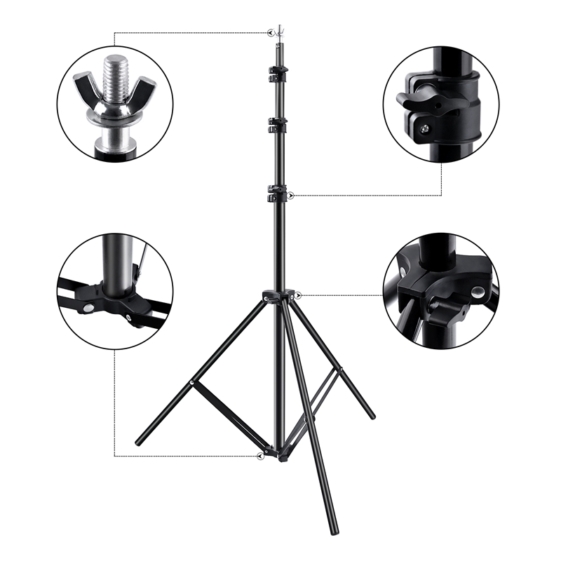 FOSOTO F-263 Strong Background Stand Backdrop Support System Kit 2.8*3M forphotographic studio