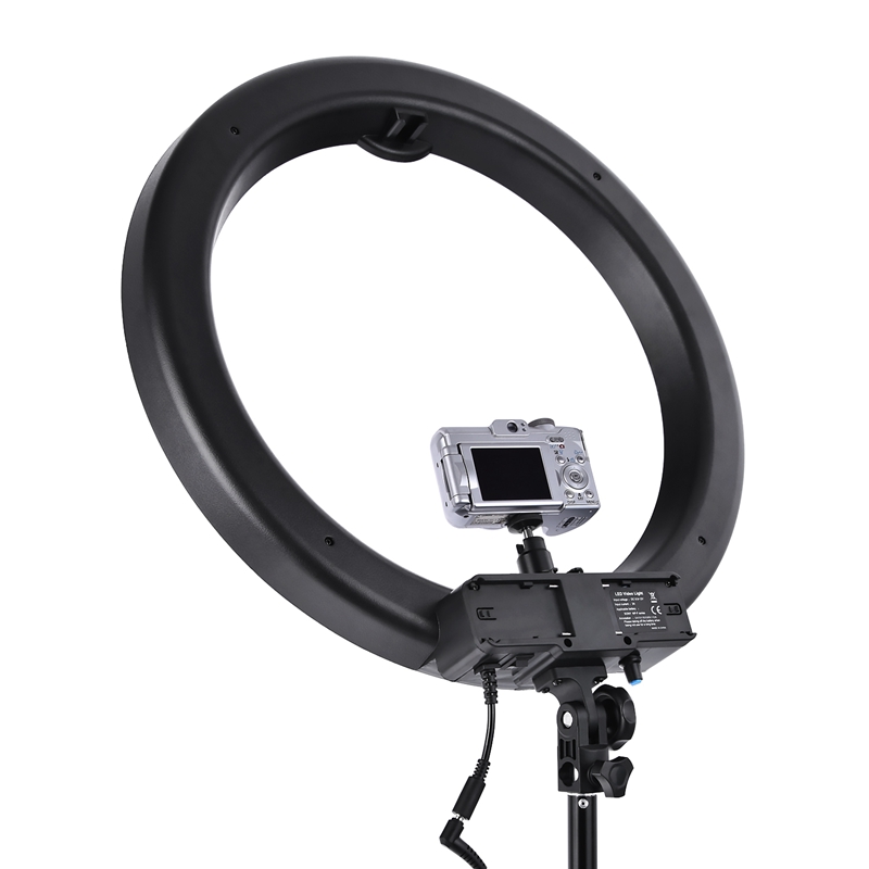 FOSOTO 55W 5500K 240 LED Makeup Photographic Lighting with battery slot for Makeup Camera Phone