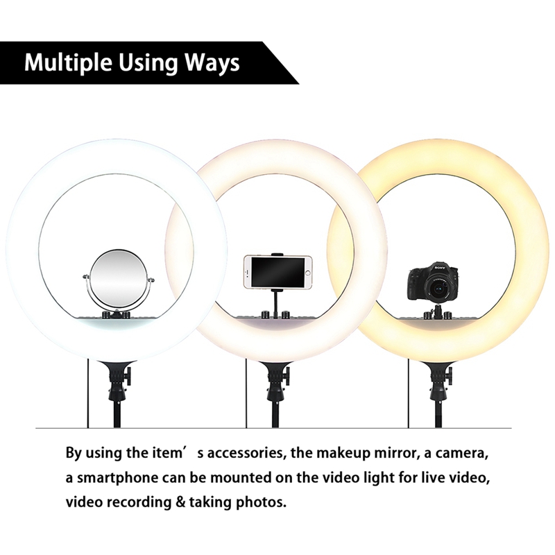 FOSOTO FT-54 21inch 60W LED Ring Light Lamp With Remote Control