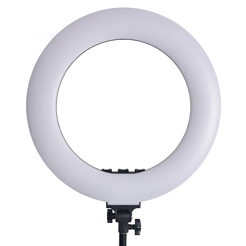 FOSOTO RL-480L18 inch LCD screen 60W Battery Operate LED Ring Light with light stand for video shooting