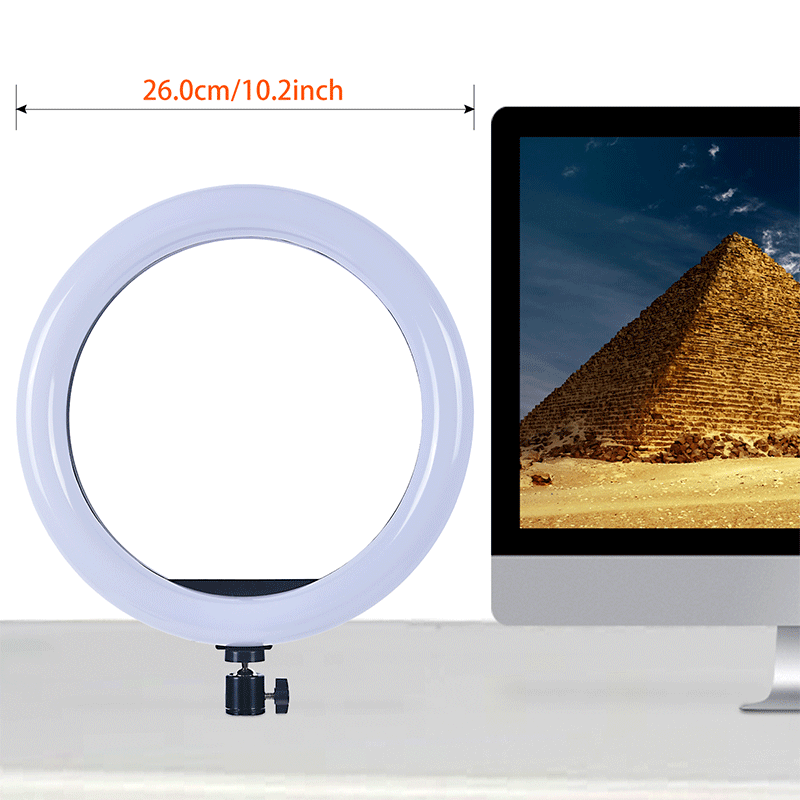 FOSOTO FT-26 RGB 20W 3200-5500K Cell Phone Ring Light Selfie for You Tube, TikTok, Photography lighting