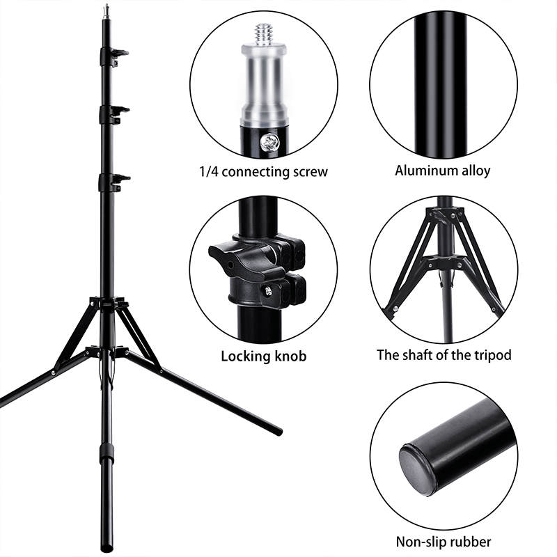 FOSOTO RL18 RGB 2700-6500K 55W LED Ring Light with Tripod phone Holder Video for TikTok, Photography, Makeup light