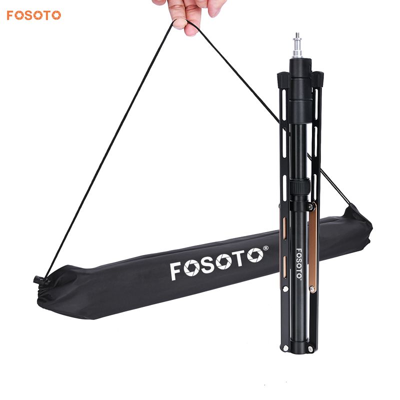 Fosoto FT-190 Gold Led Light Tripod Stand For Photo Studio Ring Photographic Lighting Flash Umbrellas Reflector