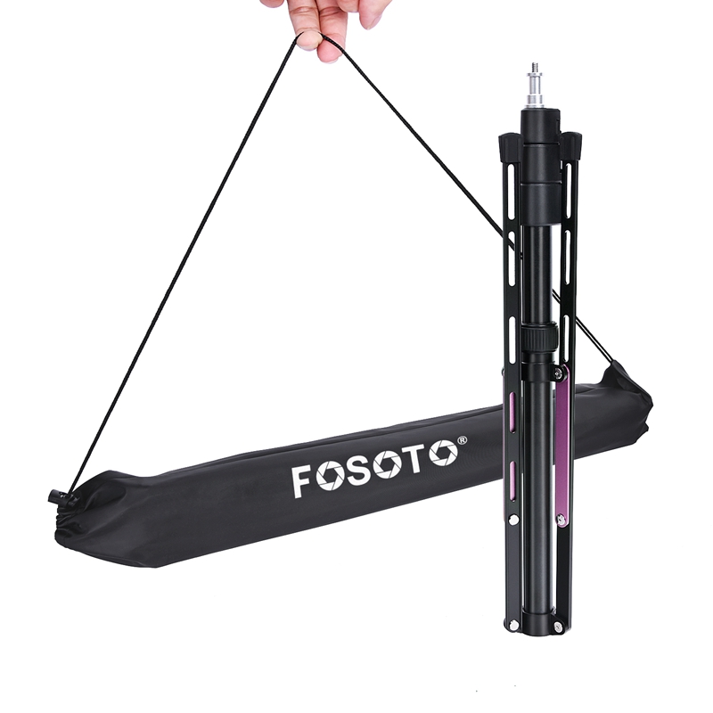 Fosoto FT-190 Purple Led Tripod Light Stand For Camera Phone Photographic Lighting Flash Umbrellas Reflector