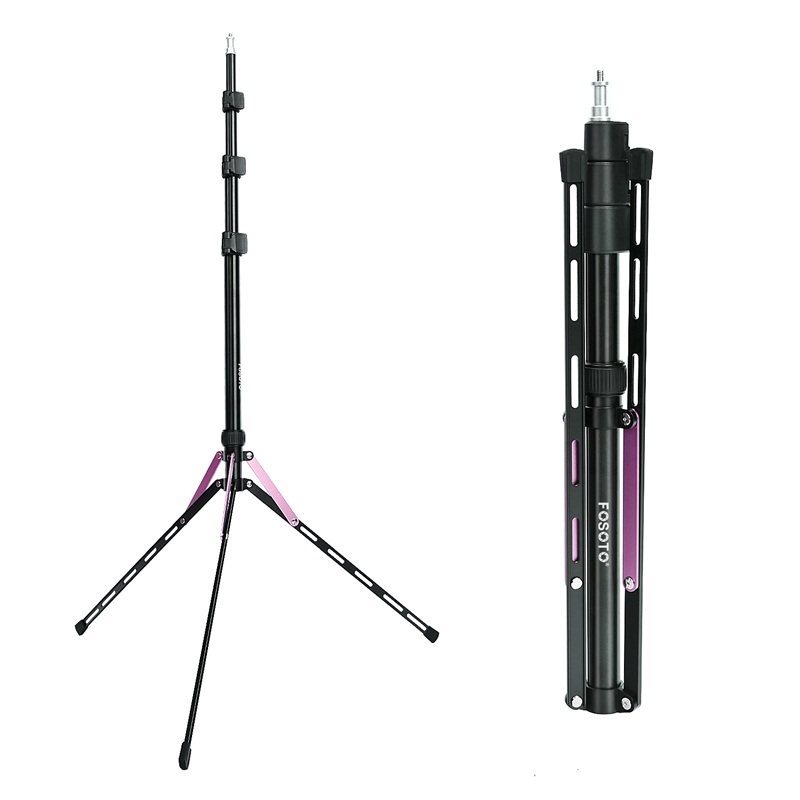 Fosoto FT-190 Purple Led Tripod Light Stand For Camera Phone Photographic Lighting Flash Umbrellas Reflector