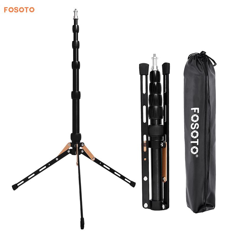 FOSOTO FT-140 Portable Light Stand 123cm Tripod For Camera Phone Photographic Lighting Flash Umbrellas Reflector Photo Studio