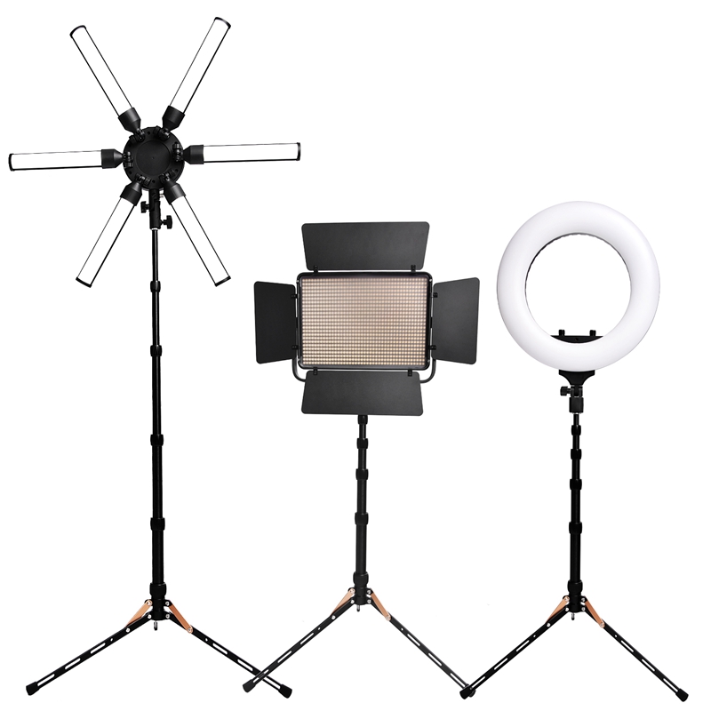 FOSOTO FT-140 Portable Light Stand 123cm Tripod For Camera Phone Photographic Lighting Flash Umbrellas Reflector Photo Studio