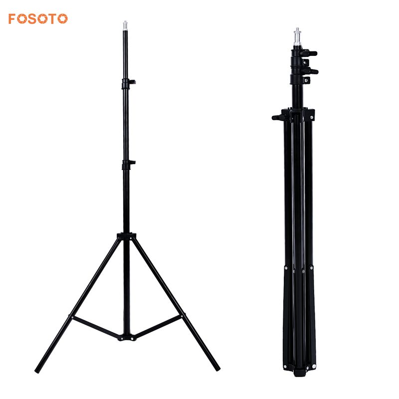 FOSOTO 200CM Tripod Light Stand Softbox Umbrella Light Stand Tripod For Photo Studio Ring Photographic Lighting Flash Umbrellas