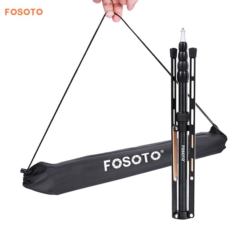 Fosoto FT-190B 2.2m Gold Led Light Tripod Stand with Bag Head Softbox  For Photographic Lighting Flash Umbrellas Reflector