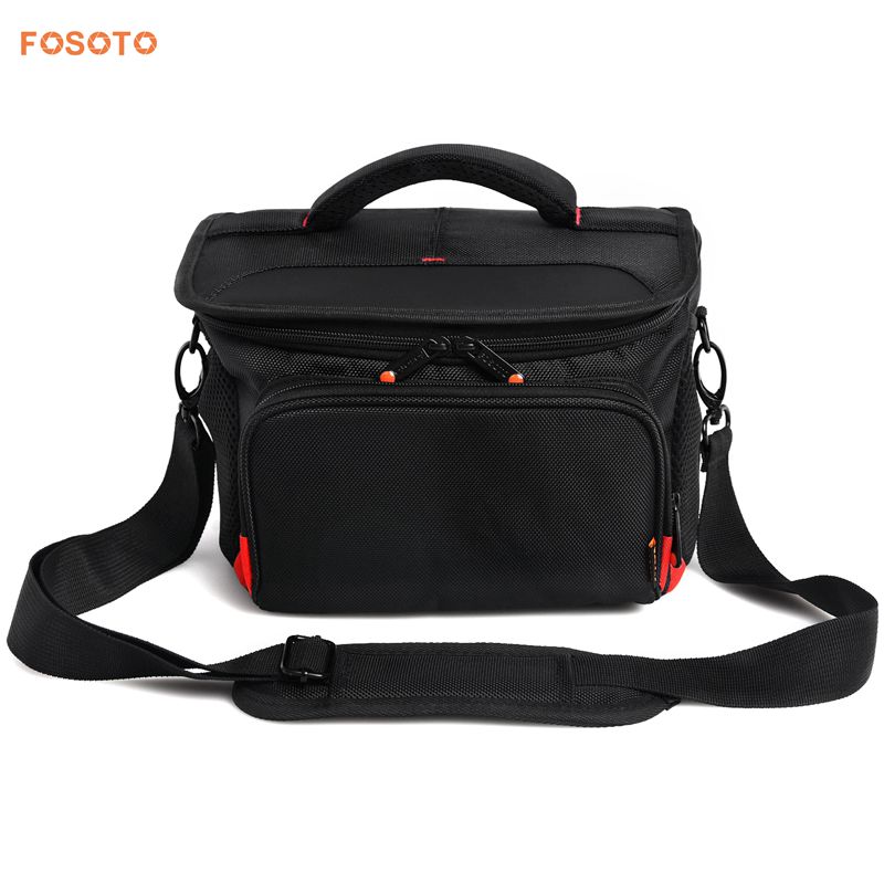 FOSOTO R4L Shockproof DSLR Camera Shoulder Bag Case Compatible for Canon EOS T5i T6 T7i 5D 6D, Nikon D3400 D5600 D7200 D750 D610, Sony A99 Olympus Fujifilm Pentax