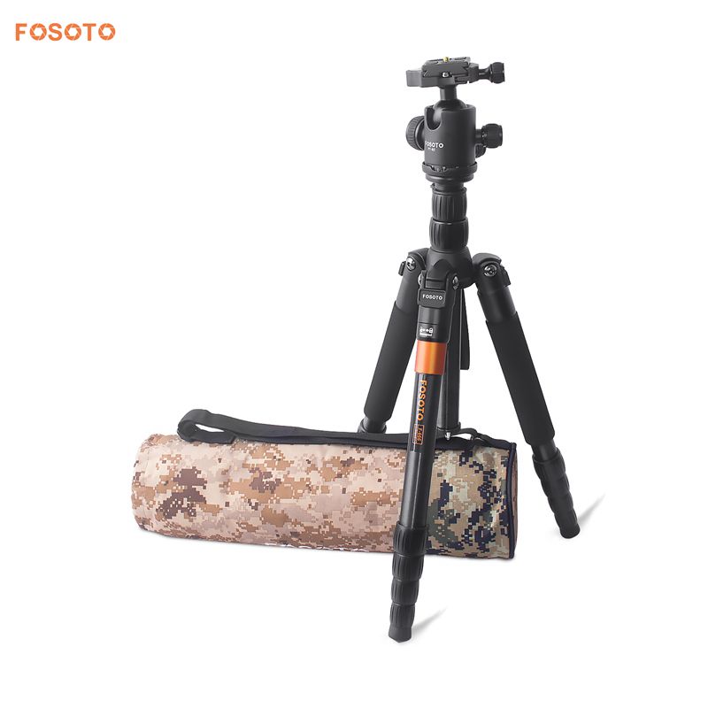 FOSOTO F-666 Professional Portable Travel Digital DSLR Camera Monopod tripod Stand with ball head For Canon Nikon DSLR DV Phone