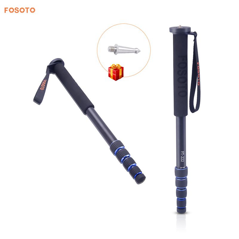 FOSOTO F-222 1650mm Aluminum alloy Camera Monopod For Canon Nikon DSLR & phone