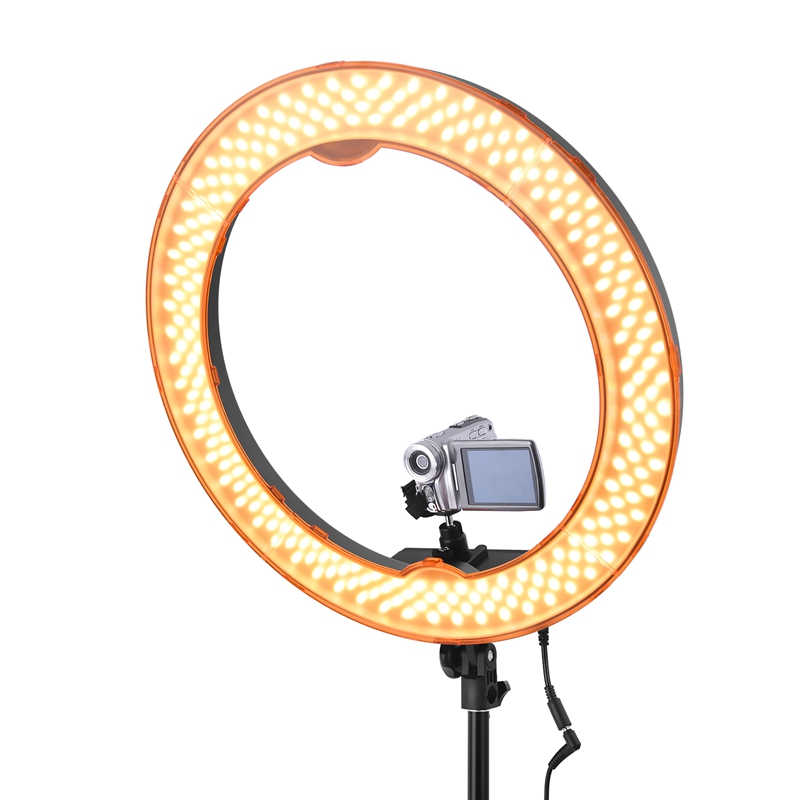 FOSOTO 55W 5500K 240 LED Makeup Photographic Lighting with battery slot for Makeup Camera Phone