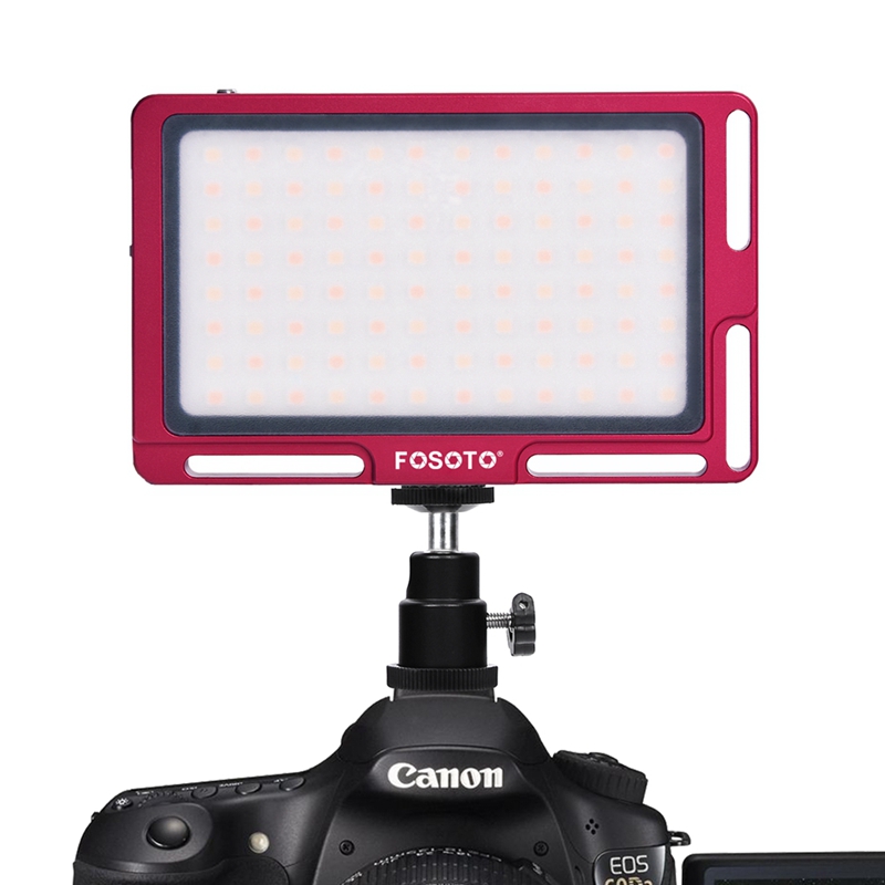 FOSOTO FT-03 3500k-5700k 96 LED lamp beads Mini LED Video Camera Light pane Fill Lamp for DSLR Camera