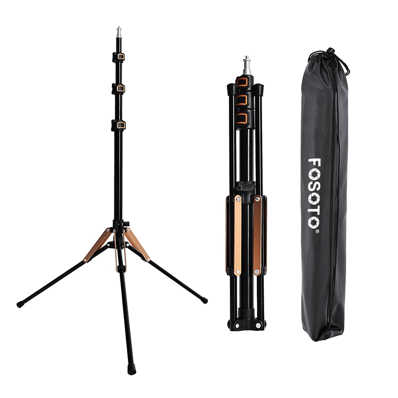 FOSOTO FT-195 Led Light Tripod Stand with 1/4 Screw carry Bag For Photo Studio Photographic Lighting Flash Umbrellas Reflector