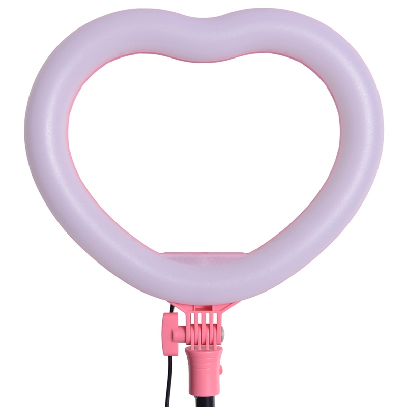 FOSOTO FT-X225 heart-shaped fill light 3200k-5600k beauty makeup light photography selfie ring light with tripod