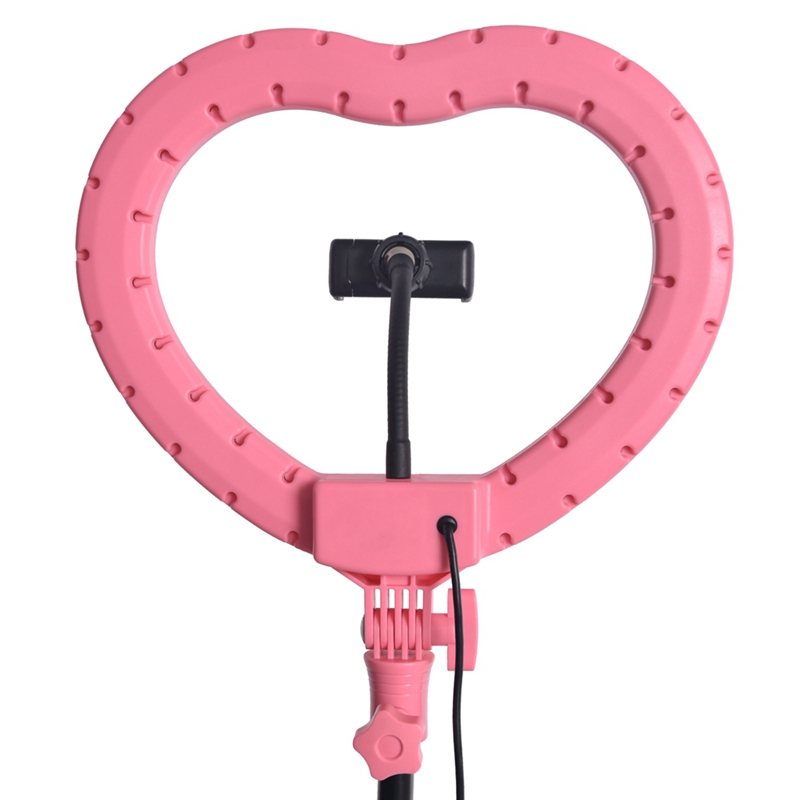 FOSOTO FT-X225 heart-shaped fill light 3200k-5600k beauty makeup light photography selfie ring light with tripod