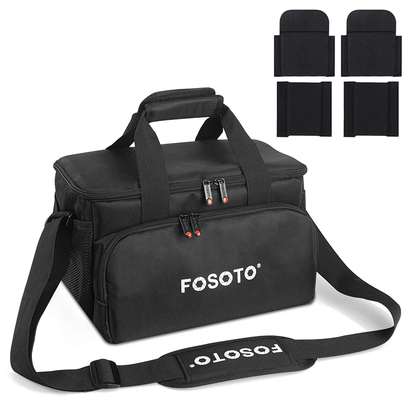 FOSOTO Waterproof Fashion Large Capacity Camera Handbag With Padded Dividers Compatible