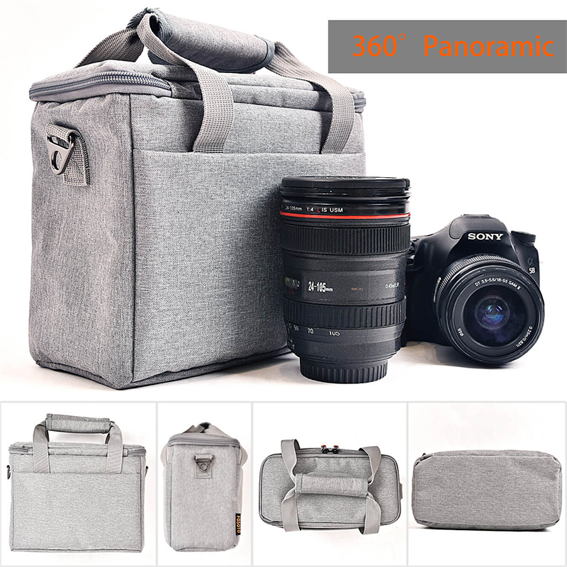 camera bag shoulder canvas