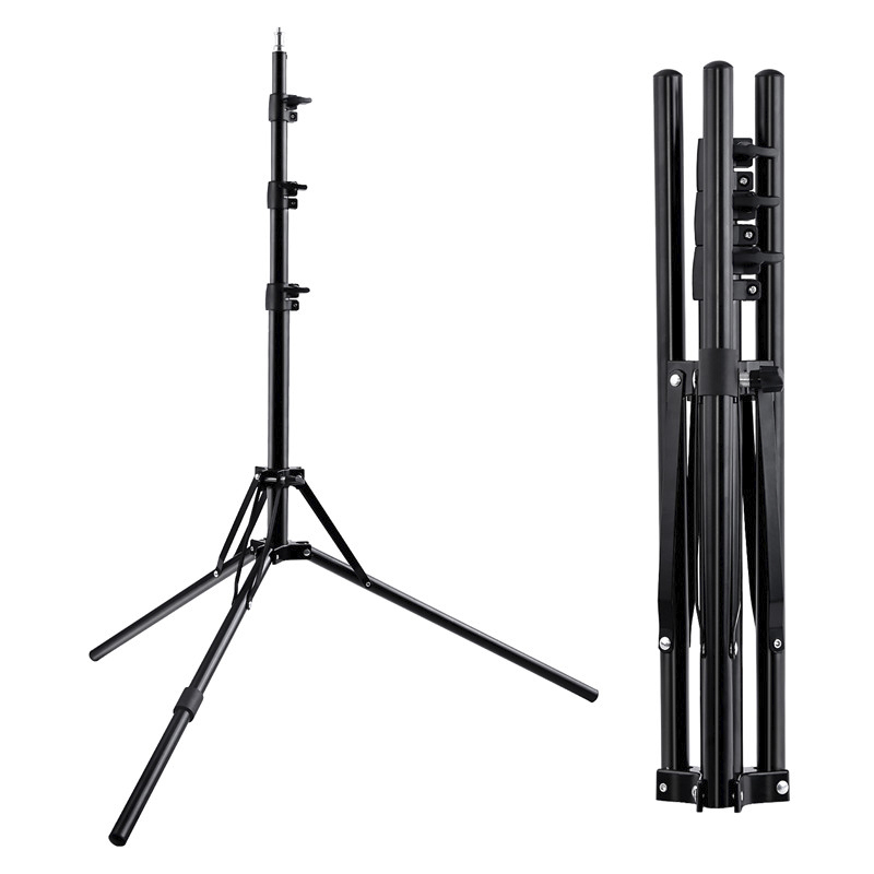 FOSOTO Led Light Tripod Stand &1/4 Screw portable Head Softbox for Photo Studio Photographic Lighting Flash Umbrellas Reflector