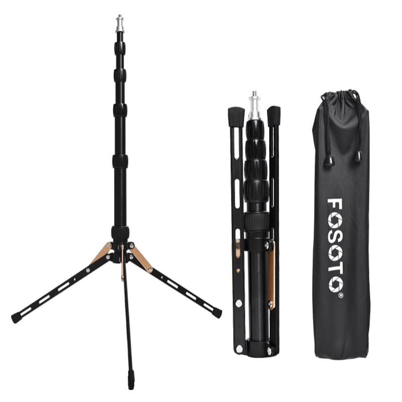 FOSOTO Portable Led Light Tripod Stand for Camera Phone Photographic Lighting Flash Umbrellas Reflector Photo Studio