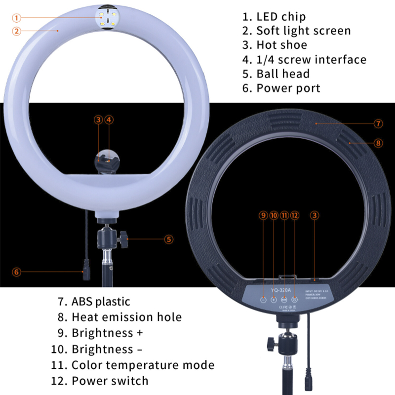 Ring Light with Floor Tripod