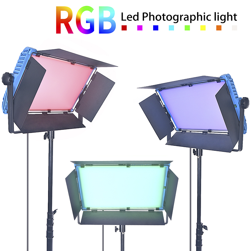 FOSOTO A-2200C Photographic Light RGB LED Lamp 2800k-9999k Temperature 180W With Mobile APP Remote Control Software Tripod